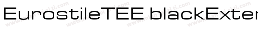 EurostileTEE blackExtended字体转换